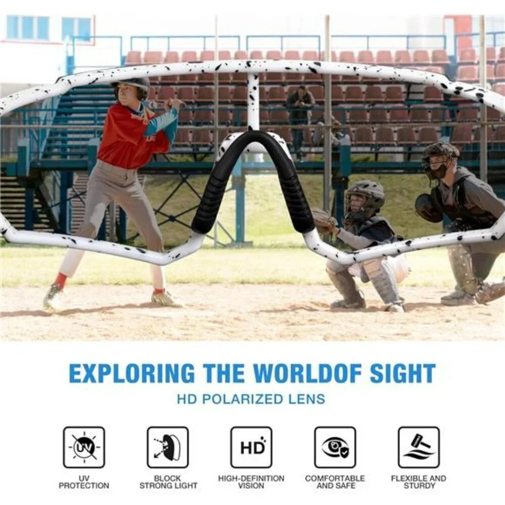 Kids Polarized Baseball Sunglasses Youth Sports UV Protection Cycling Glasses